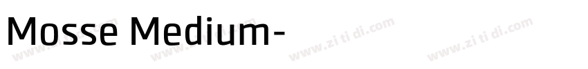 Mosse Medium字体转换
